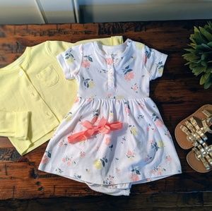 Infant Carter's dress with cardigan